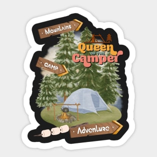 Love camping Adventure Explore the world travel lover summer spring Sticker